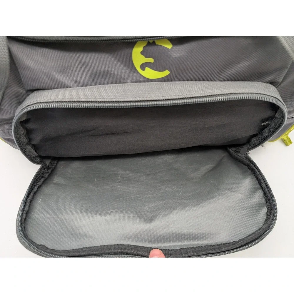 Puma Procat Duffel Bag Grey Lime Green Gym Travel Luggage Shoulder Strap